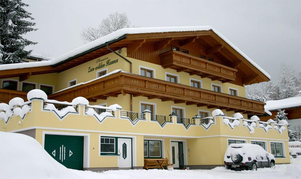 Pension Zum Wilden Hannes Wagrain Exteriér fotografie